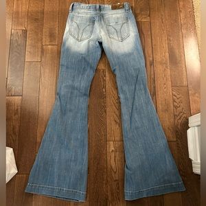 coolest miss sixty low rise flare jeans